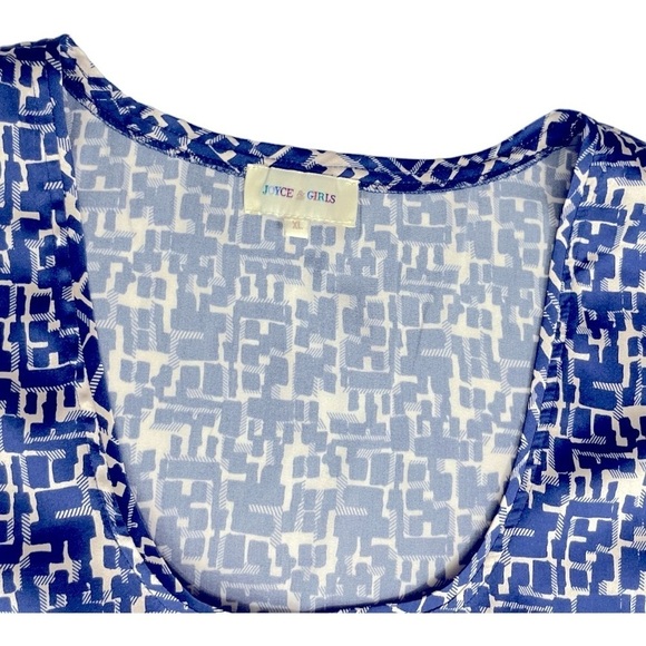 Joyce & Girls Silk Print tank top size XL - Picture 8 of 11